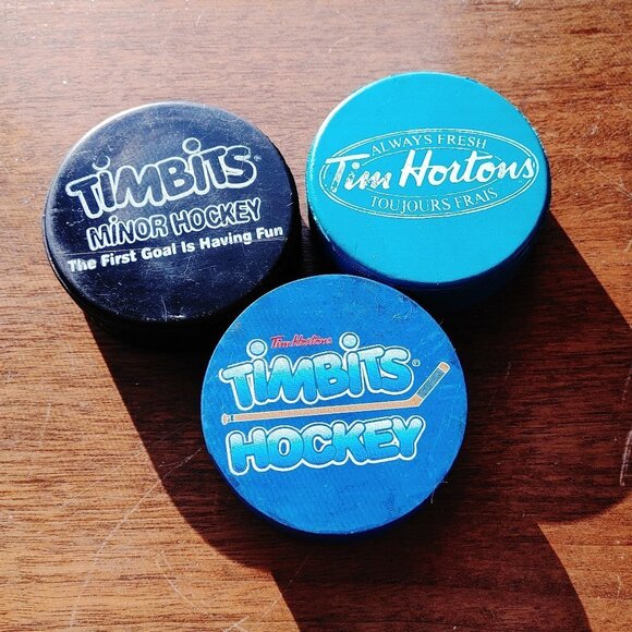 Tim Hortons Hockey Puck Lot of 3 - Picture 1 of 2